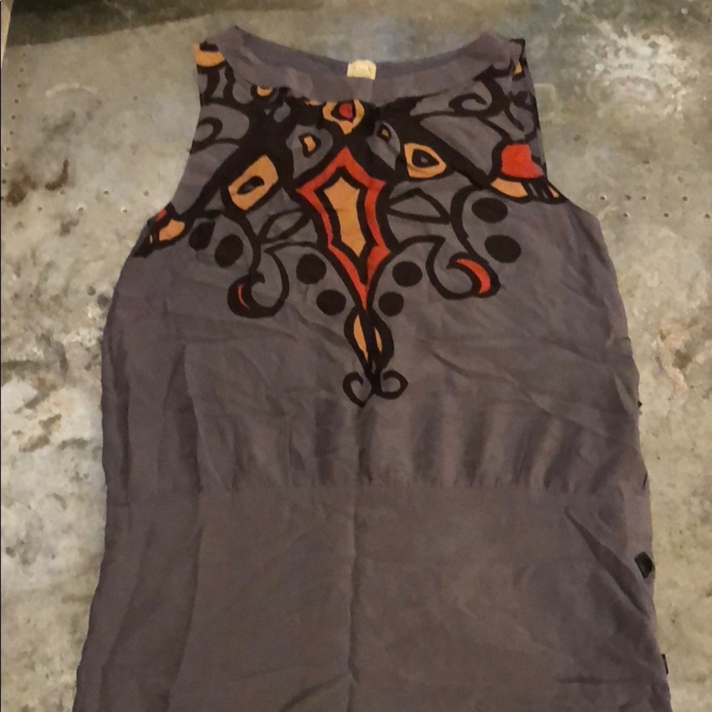 TEA & HONEY Silk shift button dress